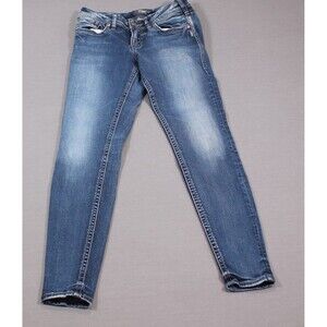 Silver Jeans Suki Super Skinny Womens Mid Denim Stretch Preppy Dark Wash 28/31